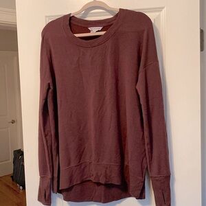 Athletic burgundy, purple, plum sweatshirt, size medium tall